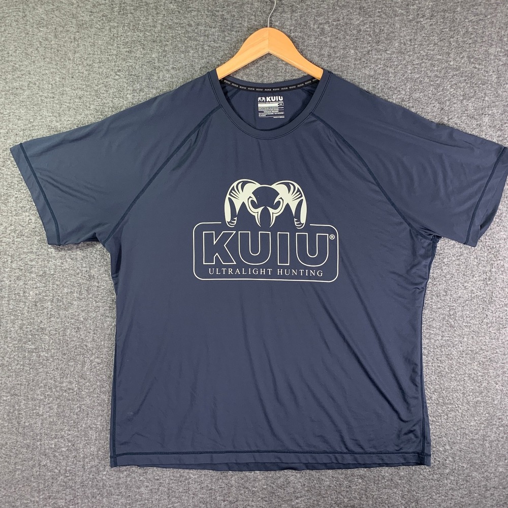 KUIU Shirt Men 2XL Crewneck Coolmax Wicking Stretch Outdoor Hunting Ultralight